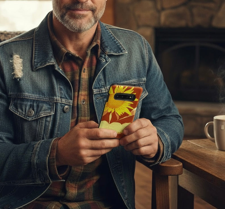 Sunset Sunflower Rust Tough case for Samsung®