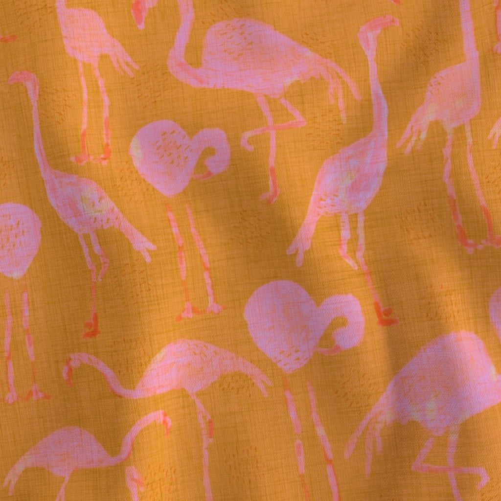 Tropical Flamingos Fanny Pack Boho Pink & Gold